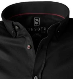 DESOTO Hemd B.D. 21031-3/081 Kurzarmhemd, Slim Fit, Jersey, Schwarz -hemdenverkauf 269173 norm2