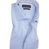 Jacques Britt Hemd Como Mix WP 885071/10 Kurzarmhemd, Custom Fit, Baumwolle, Blau, Hellblau