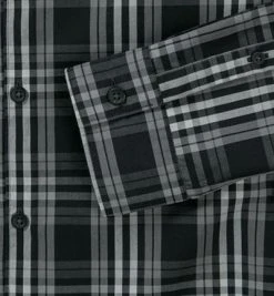 Strellson Hemd Sidney-W 30005784/001 Slim Fit, Baumwolle, Schwarz-grau kariert, Grau-schwarz -hemdenverkauf 271332 norm3