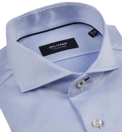 OLYMP Signature OLYMP Hemd Signature 8585/84/10 Tailored Fit, Baumwolle, Bleu, Hellblau 2 OLYMP Signature OLYMP Hemd Signature 8585/84/10 Tailored Fit, Baumwolle, Bleu, Hellblau – Bild 2