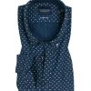 Scotch & Soda Hemd 137699/18 Slim Fit, Baumwolle, Navy gemustert, Dunkelblau