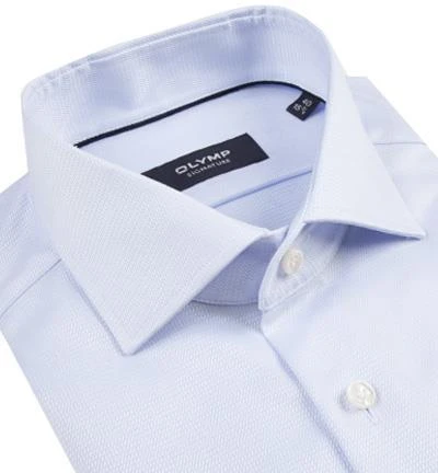 OLYMP Signature OLYMP Hemd Signature 8581/84/10 Tailored Fit, Baumwolle, Blau, Hellblau 2 OLYMP Signature OLYMP Hemd Signature 8581/84/10 Tailored Fit, Baumwolle, Blau, Hellblau – Bild 2