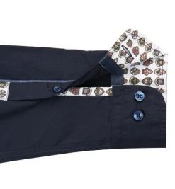 Lucky de Luca Hemd Santo 41545/3 Popeline, Dunkelblau, Navy -hemdenverkauf 273268 norm4