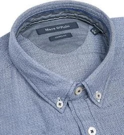 Marc O'Polo Hemd M28/7334/42062/V84 Shaped Fit, Baumwolle, Blau gemustert, Combo -hemdenverkauf 273645 norm3