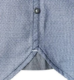 Marc O'Polo Hemd M28/7334/42062/V84 Shaped Fit, Baumwolle, Blau gemustert, Combo -hemdenverkauf 273645 norm4