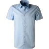 OLYMP Hemd Level Five Body Fit 6090/12/10 Kurzarmhemd, Popeline, Bleu, Hellblau