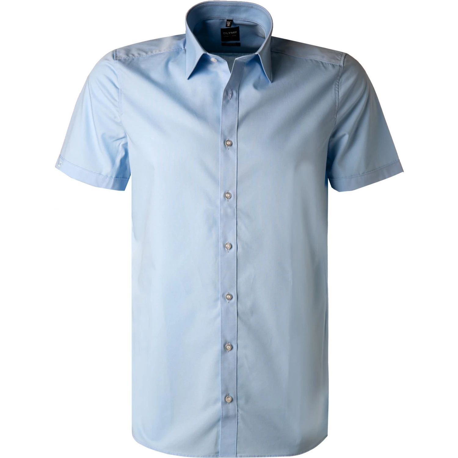 OLYMP Hemd Level Five Body Fit 6090/12/10 Kurzarmhemd, Popeline, Bleu, Hellblau 1 OLYMP Hemd Level Five Body Fit 6090/12/10 Kurzarmhemd, Popeline, Bleu, Hellblau