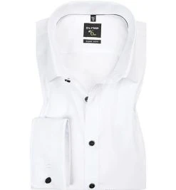 OLYMP Hemd No. Six Super Slim 0438/65/00 Super Slim Fit, Popeline, Weiß