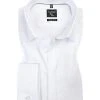 OLYMP Hemd No. Six Super Slim 0491/65/00 Super Slim Fit, Popeline, Weiß