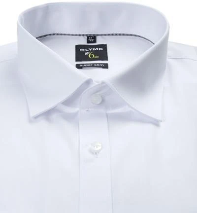 OLYMP Hemd No. Six Super Slim 0436/64/00 Super Slim Fit, Popeline, Weiß 3 OLYMP Hemd No. Six Super Slim 0436/64/00 Super Slim Fit, Popeline, Weiß – Bild 3