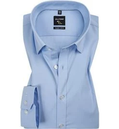 OLYMP Hemd No. Six Super Slim 0436/64/10 Super Slim Fit, Popeline, Hellblau
