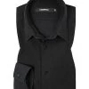 KARL LAGERFELD Hemd 606000/60/672633/990 Slim Fit, Baumwoll-Pique, Schwarz