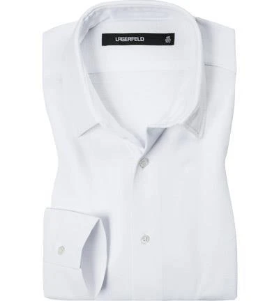 KARL LAGERFELD Hemd 606000/60/672633/10 Slim Fit, Baumwolle, Weiß 1 KARL LAGERFELD Hemd 606000/60/672633/10 Slim Fit, Baumwolle, Weiß