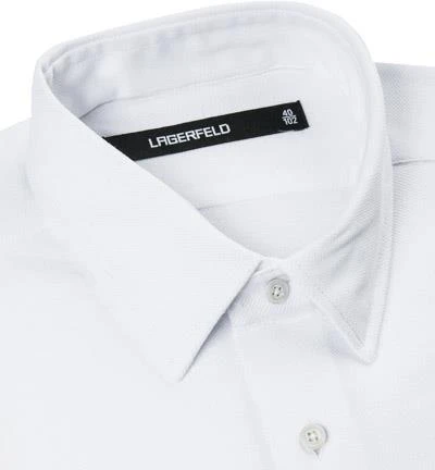 KARL LAGERFELD Hemd 606000/60/672633/10 Slim Fit, Baumwolle, Weiß 2 KARL LAGERFELD Hemd 606000/60/672633/10 Slim Fit, Baumwolle, Weiß – Bild 2