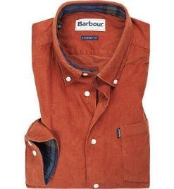 Barbour Hemd Morris dark clay MSH4049RE36 Tailored Fit, Cord, Mango