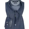 Marc O'Polo Hemd 727/7301/42064/I03 Shaped Fit, Baumwolle, Denim gestreift, Denim