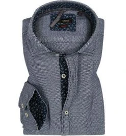 CINQUE Hemd Cispuky 9033/5338/69 Slim Fit, Baumwolle, Blau gemustert, Marine