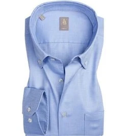 Jacques Britt Slim Fit Treviso WP B.D.960305/11 Hemd, Baumwolle, Blau