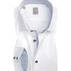 Jacques Britt Slim Fit EL Como Kent 950578/01 Hemd, Twill, Extra langer Arm, Weiß