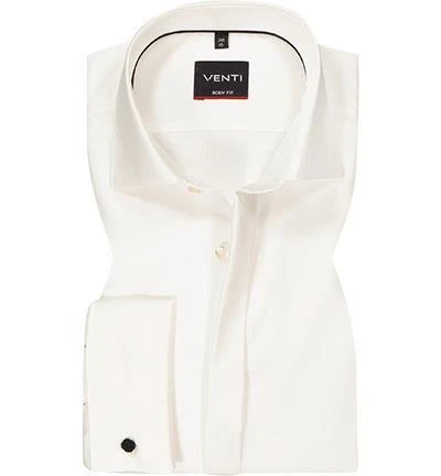 Venti Body Fit Kent 001950/002 Hemd, Baumwolle, Ecru, Creme 2 Venti Body Fit Kent 001950/002 Hemd, Baumwolle, Ecru, Creme – Bild 2