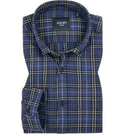 JOOP! Hemd JJSH-19Heli-W 30006737/420 Slim Fit, Flanell, Blau kariert, Marine