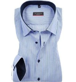 ETERNA modern fit 8992/X14P/65/16 Hemd, Baumwolle, Blau gestreift, Blau