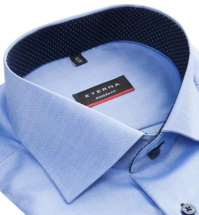 ETERNA modern fit 8100/X13K/65/12 Hemd, Popeline, Hellblau 2 ETERNA modern fit 8100/X13K/65/12 Hemd, Popeline, Hellblau – Bild 2