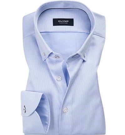 OLYMP Signature OLYMP Hemd Signature 8517/84/10 Tailored Fit, Baumwolle, Hellblau 1 OLYMP Signature OLYMP Hemd Signature 8517/84/10 Tailored Fit, Baumwolle, Hellblau