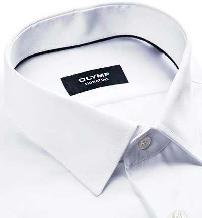 OLYMP Signature OLYMP Hemd Signature 8528/84/00 Tailored Fit, Popeline, Weiß 2 OLYMP Signature OLYMP Hemd Signature 8528/84/00 Tailored Fit, Popeline, Weiß – Bild 2