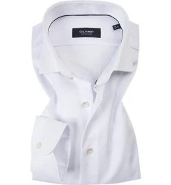 OLYMP Signature OLYMP Hemd Signature EL 8581/89/00 Tailored Fit, Baumwolle, Extra langer Arm, Weiß
