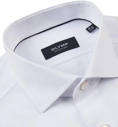 OLYMP Signature OLYMP Hemd Signature EL 8581/89/00 Tailored Fit, Baumwolle, Extra langer Arm, Weiß 2 OLYMP Signature OLYMP Hemd Signature EL 8581/89/00 Tailored Fit, Baumwolle, Extra langer Arm, Weiß – Bild 2