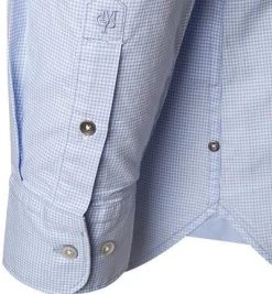 Marc O'Polo Hemd 730/7377/42312/P86 Shaped Fit, Popeline, Bleu kariert, Hellblau -hemdenverkauf 280887 norm4
