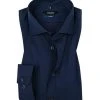 Seidensticker Tailored Kent 241327/19 Hemd, Tailored Fit, Popeline, Navy, Blau