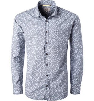 camel active Hemd Jean Hai 325260/10 Regular Fit, Baumwolle, Navy-weiß gestreift, Light blue 2 camel active Hemd Jean Hai 325260/10 Regular Fit, Baumwolle, Navy-weiß gestreift, Light blue – Bild 2