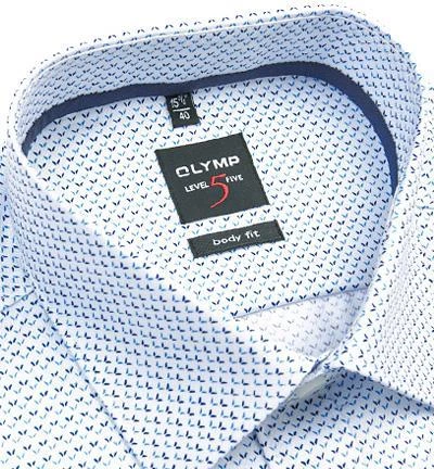 OLYMP Hemd Level Five Body Fit EL 2027/89/11 Popeline, Extra langer Arm, Bleu gemustert, Bleu 2 OLYMP Hemd Level Five Body Fit EL 2027/89/11 Popeline, Extra langer Arm, Bleu gemustert, Bleu – Bild 2
