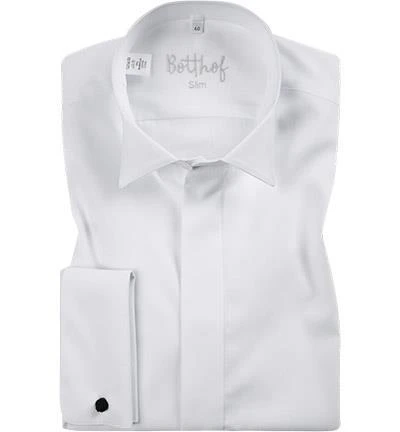 Botthof Smokinghemd Slim Kläppchen 37-85-292/10 Slim Fit, Popeline, Weiß 1 Botthof Smokinghemd Slim Kläppchen 37-85-292/10 Slim Fit, Popeline, Weiß
