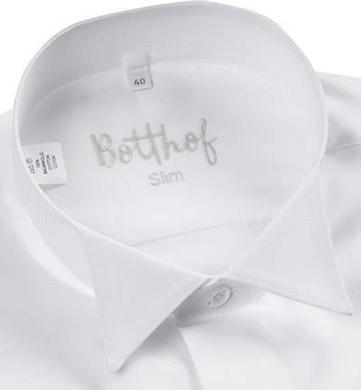 Botthof Smokinghemd Slim Kläppchen 37-85-292/10 Slim Fit, Popeline, Weiß 2 Botthof Smokinghemd Slim Kläppchen 37-85-292/10 Slim Fit, Popeline, Weiß – Bild 2