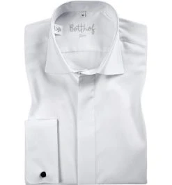 Botthof Hemd Slim UMA Hai 12-85-292/10 Slim Fit, Popeline, Weiß