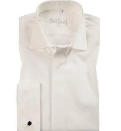 Botthof Hemd Slim UMA Hai 12-85-292/12 Slim Fit, Popeline, Ecru, Perlmut