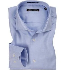 rosso e nero Hemd Slim Line A081/18 Slim Fit, Fil à Fil, Hellblau meliert, Hellblau