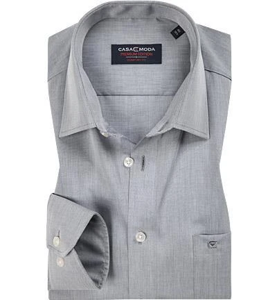 CasaModa Comfort Fit Kent EL 006052/705 Hemd, Baumwolle, Extra langer Arm, Grau meliert, Mittelgrau 1 CasaModa Comfort Fit Kent EL 006052/705 Hemd, Baumwolle, Extra langer Arm, Grau meliert, Mittelgrau