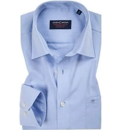 CasaModa Comfort Fit Kent EL 006052/115 Hemd, Baumwolle, Extra langer Arm, Hellblau meliert, Himmelblau