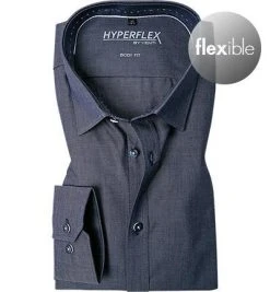 Venti Body Fit Kent 182920800/101 Hemd, Baumwoll-Stretch, Dunkelblau