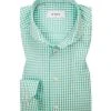 ETON Hemd 67/73511/63 Slim Fit, Fil à Fil, Türkis-weiß kariert, Grün