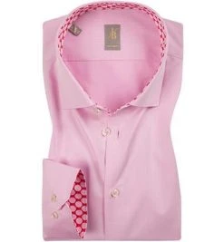 Jacques Britt Hemd Como Mix 334000/40 Custom Fit, Twill, Rosa