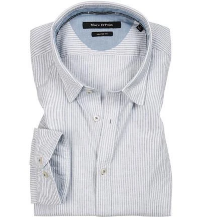 Marc O'Polo Hemd M22 7415 42216/D81 Shaped Fit, Popeline, Blau gestreift, Hellblau-weiß 1 Marc O'Polo Hemd M22 7415 42216/D81 Shaped Fit, Popeline, Blau gestreift, Hellblau-weiß