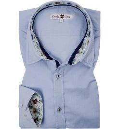 Lucky de Luca Hemd Nyro 51101/2 Chambray, Hellblau