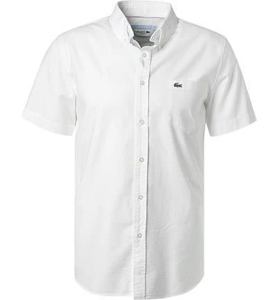 LACOSTE Hemd CH4975/001 Kurzarmhemd, Regular Fit, Oxford, Weiß 1 LACOSTE Hemd CH4975/001 Kurzarmhemd, Regular Fit, Oxford, Weiß