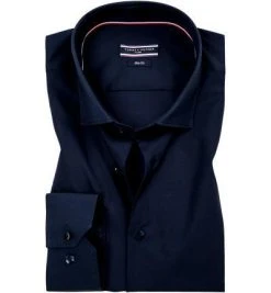 Tommy Hilfiger Tailored Hemd TT0TT01936/429 Slim Fit, Popeline, Navy, Nachtblau