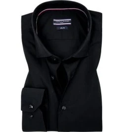 Tommy Hilfiger Tailored Hemd TT0TT01936/099 Slim Fit, Popeline, Schwarz